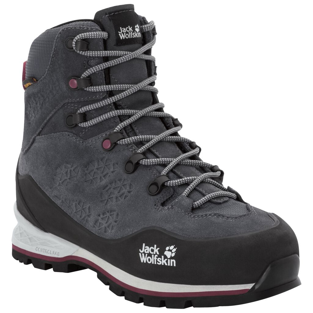 Jack Wolfskin WILDERNESS XT TEXAPORE MID ορειβατικα μποτακια γυναικεια βαθυ γκρι | GR2538048